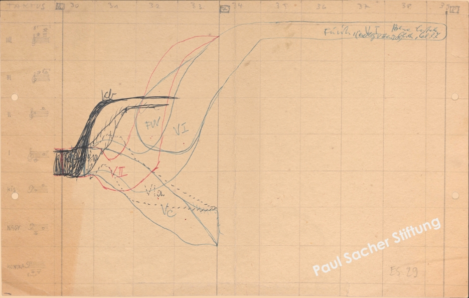 György Ligeti, Sketch for Atmosphères (1961)