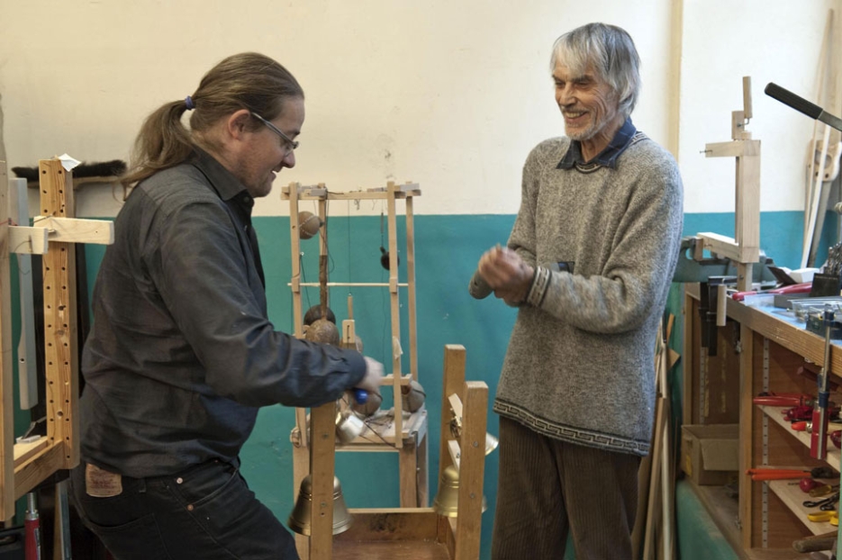 Matthias Würsch und Wilhelm Bruck, Februar 2011, Foto Ute Schendel