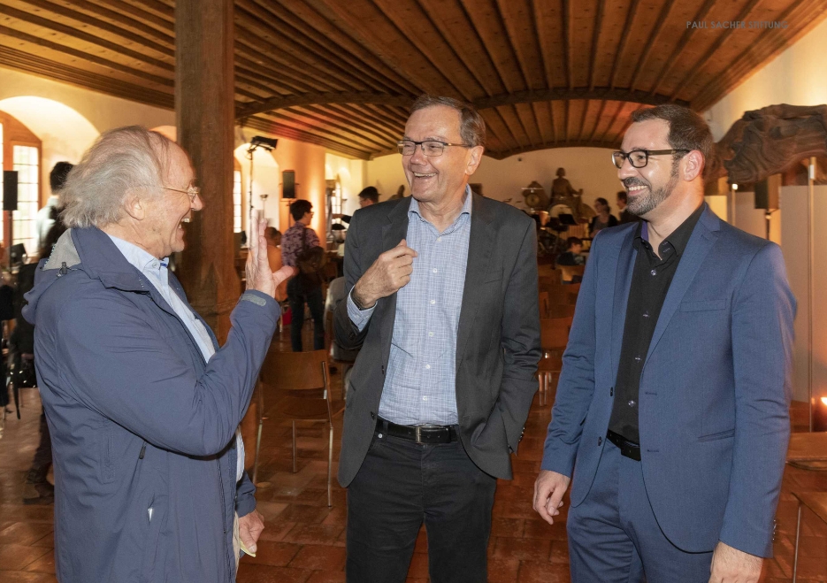 Heinz Holliger, Felix Meyer, Florian Besthorn, 24. Juni 2022 (Foto Roland Schweizer, Photo Basilisk / © Paul Sacher Stiftung)